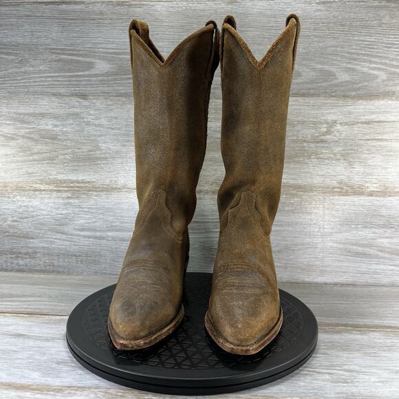 Dan Post Women's Roughie Tan Western Cowboy Boots Size 7 - Picture 2 of 8